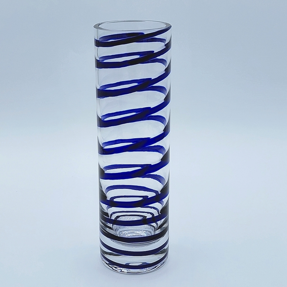 Kate Spade Lenox Blue Swirl Vase #1959